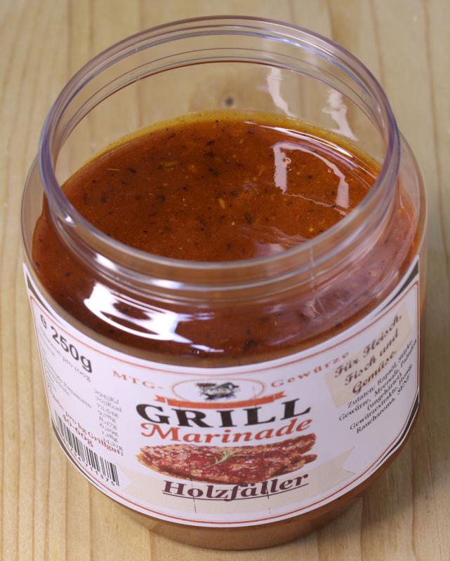 Marinade Holzfäller kaufen ✓ Kräftige Grillmarinade mit rustikalem Charakter. Ideal für Steaks, Schweinefleisch, Rindfleisch, Geflügel und Gemüse.; Am Poltermühlenteich; Chemnitz; MTG-Gewürze